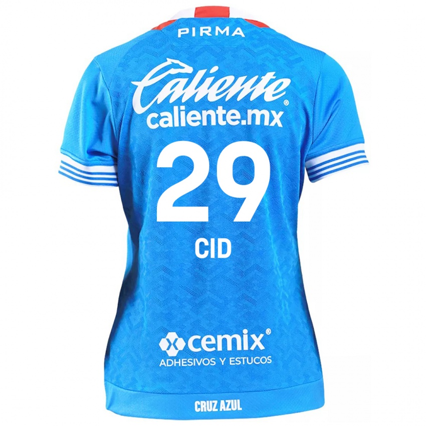 Homem Camisola Claudia Cid #29 Céu Azul Principal 2024/25 Camisa Brasil