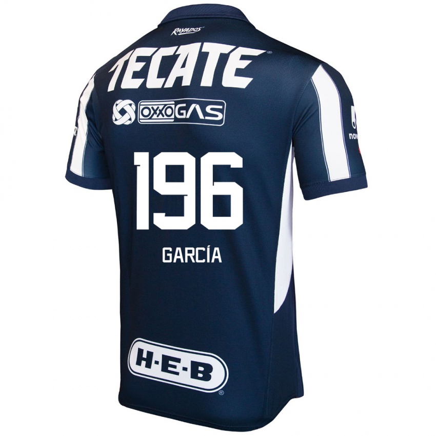 Homem Camisola Diego García #196 Azul Vermelho Branco Principal 2024/25 Camisa Brasil