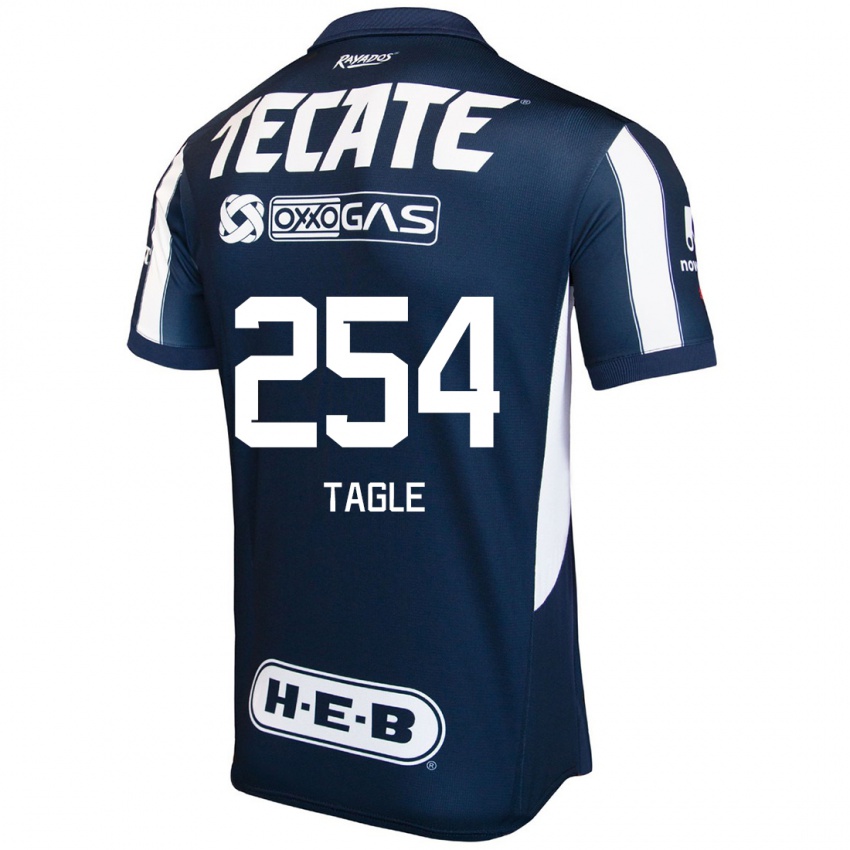 Homem Camisola Alessandro Tagle #254 Azul Vermelho Branco Principal 2024/25 Camisa Brasil