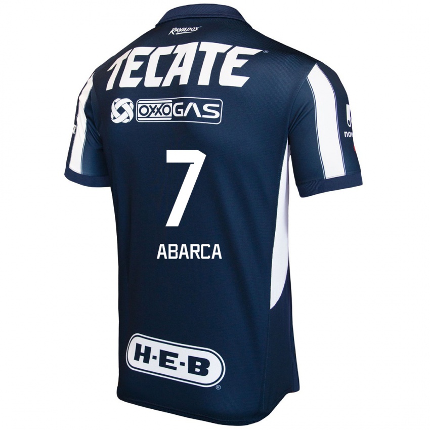 Homem Camisola Vidalia Abarca #7 Azul Vermelho Branco Principal 2024/25 Camisa Brasil