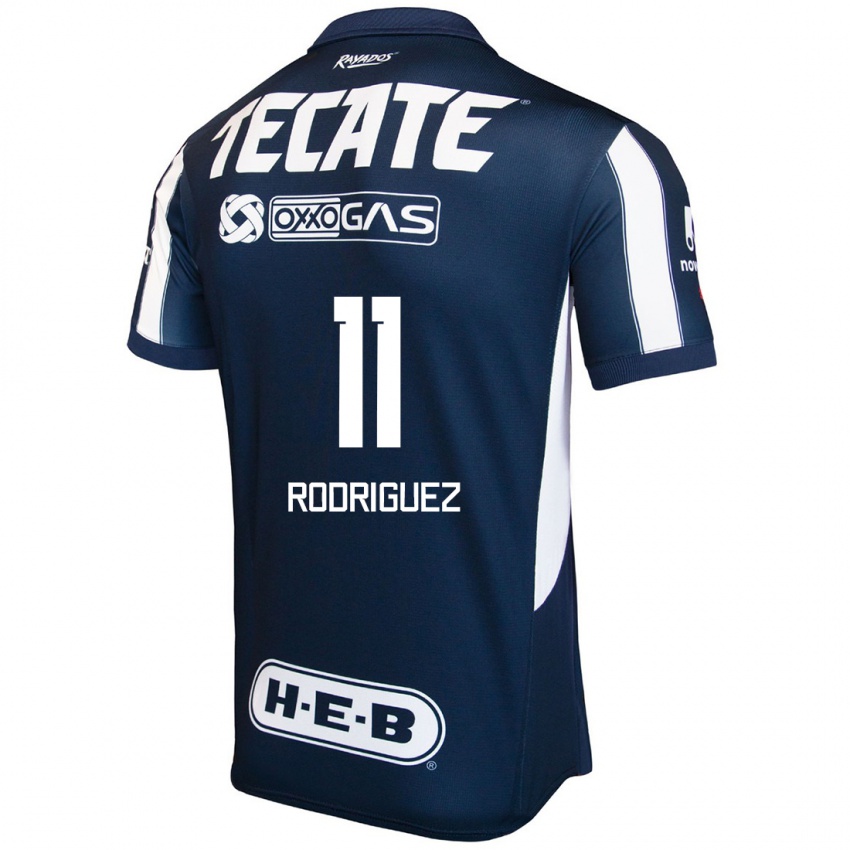 Homem Camisola Lizette Rodriguez #11 Azul Vermelho Branco Principal 2024/25 Camisa Brasil