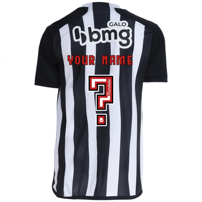 Homem Camisola Seu Nome #0 Branco Preto Principal 2024/25 Camisa Brasil