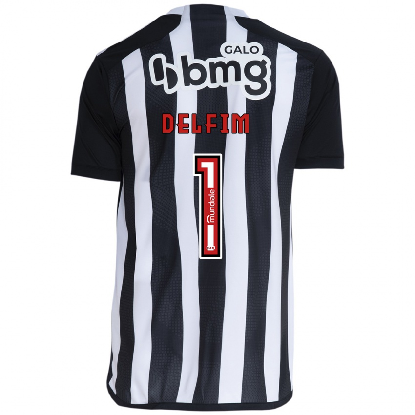 Homem Camisola Gabriel Delfim #1 Branco Preto Principal 2024/25 Camisa Brasil