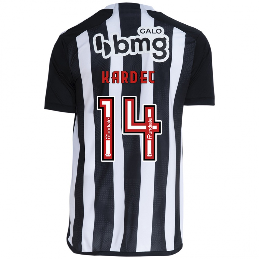 Homem Camisola Alan Kardec #14 Branco Preto Principal 2024/25 Camisa Brasil