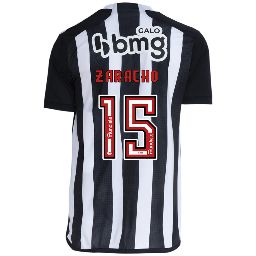 Homem Camisola Matias Zaracho #15 Branco Preto Principal 2024/25 Camisa Brasil