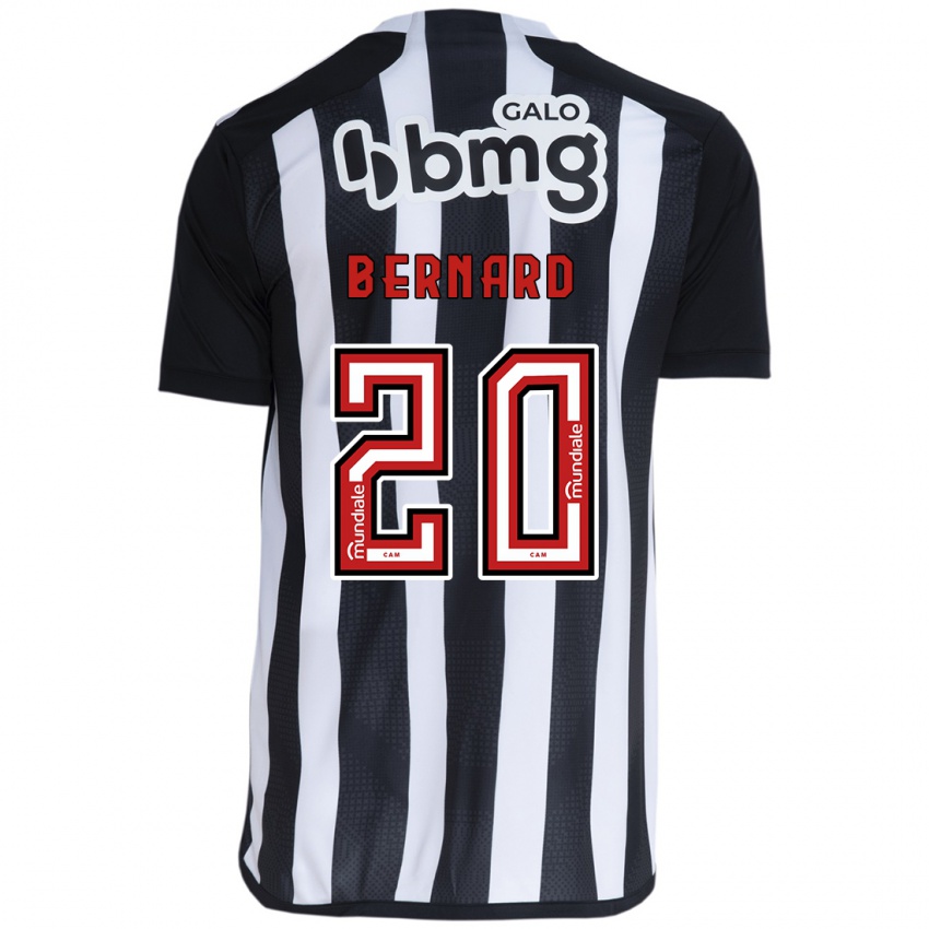 Homem Camisola Bernard #20 Branco Preto Principal 2024/25 Camisa Brasil