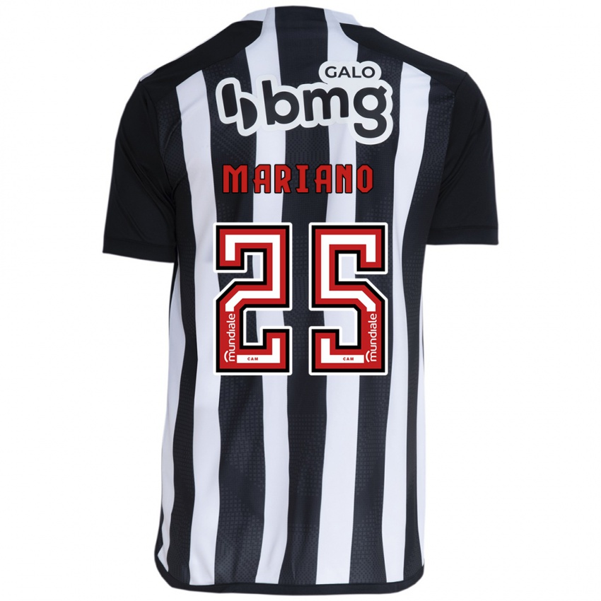 Homem Camisola Mariano #25 Branco Preto Principal 2024/25 Camisa Brasil