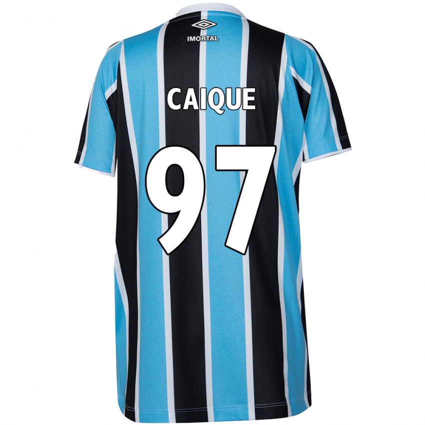 Homem Camisola Caíque #97 Azul Preto Branco Principal 2024/25 Camisa Brasil