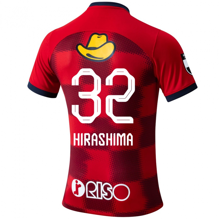 Homem Camisola Daigo Hirashima #32 Vermelho Azul Branco Principal 2024/25 Camisa Brasil