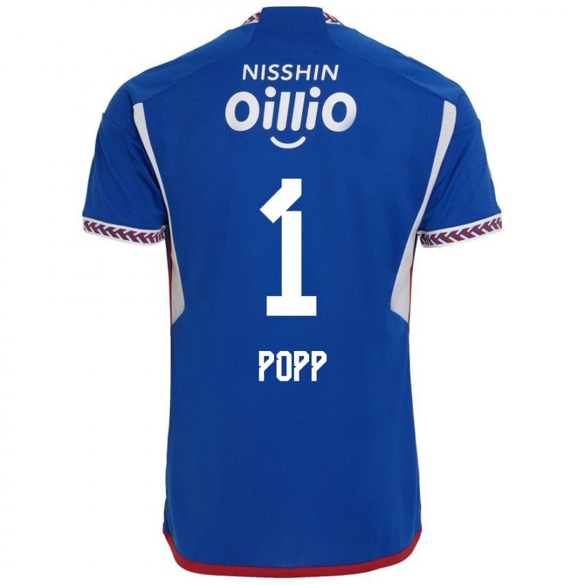 Homem Camisola William Popp #1 Azul Branco Vermelho Principal 2024/25 Camisa Brasil