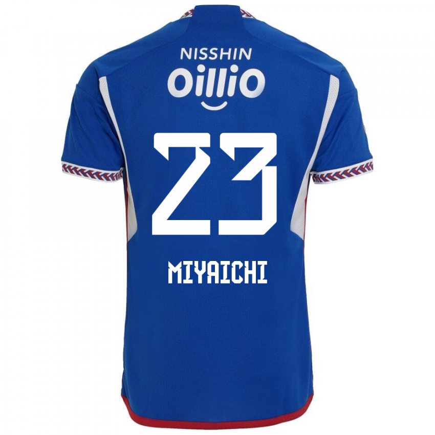 Homem Camisola Ryo Miyaichi #23 Azul Branco Vermelho Principal 2024/25 Camisa Brasil