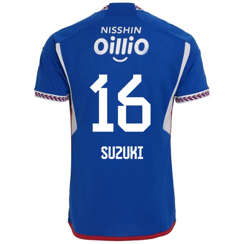 Homem Camisola Kai Suzuki #16 Azul Branco Vermelho Principal 2024/25 Camisa Brasil