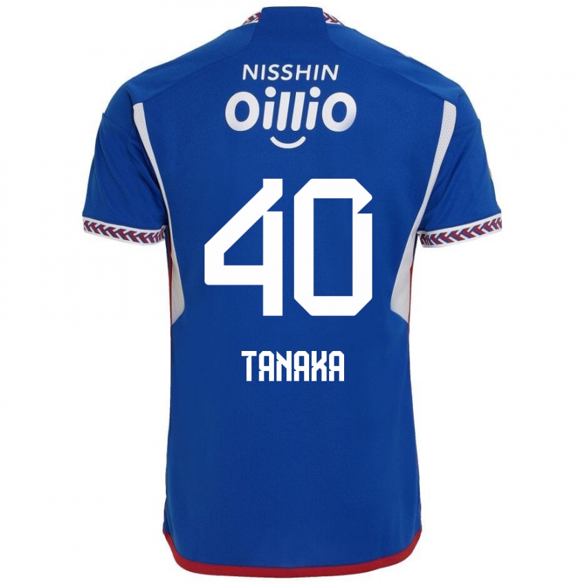 Homem Camisola Hiei Tanaka #40 Azul Branco Vermelho Principal 2024/25 Camisa Brasil