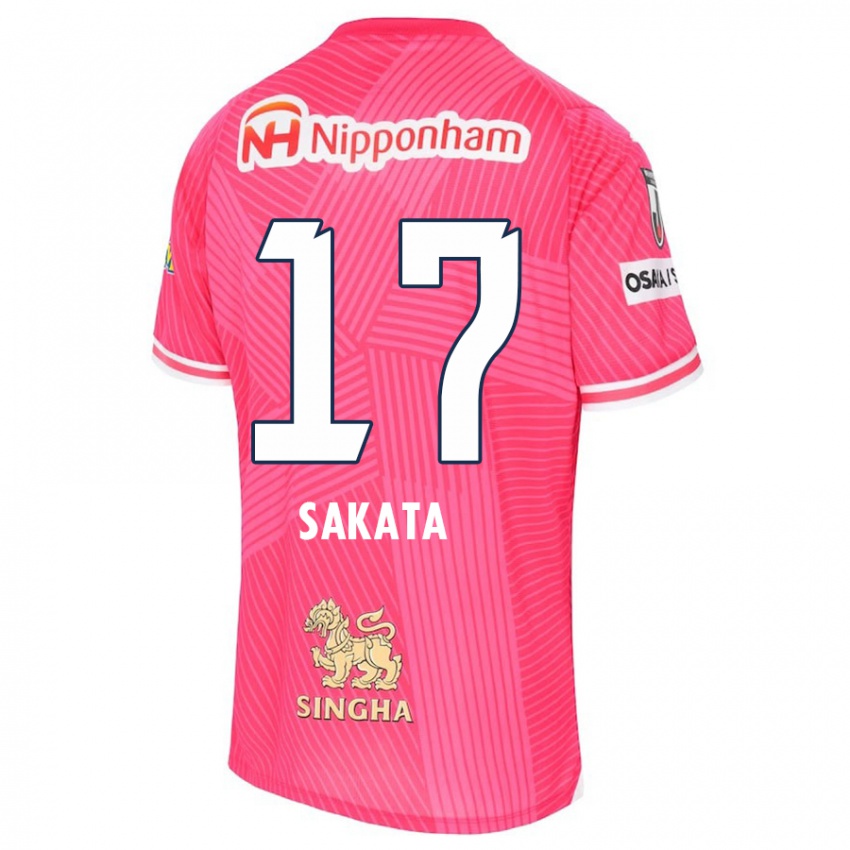 Homem Camisola Reiya Sakata #17 Rosa Branco Principal 2024/25 Camisa Brasil