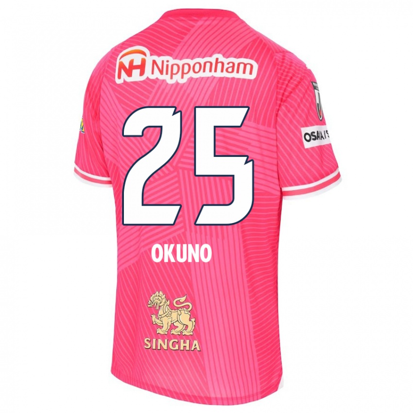 Homem Camisola Hiroaki Okuno #25 Rosa Branco Principal 2024/25 Camisa Brasil