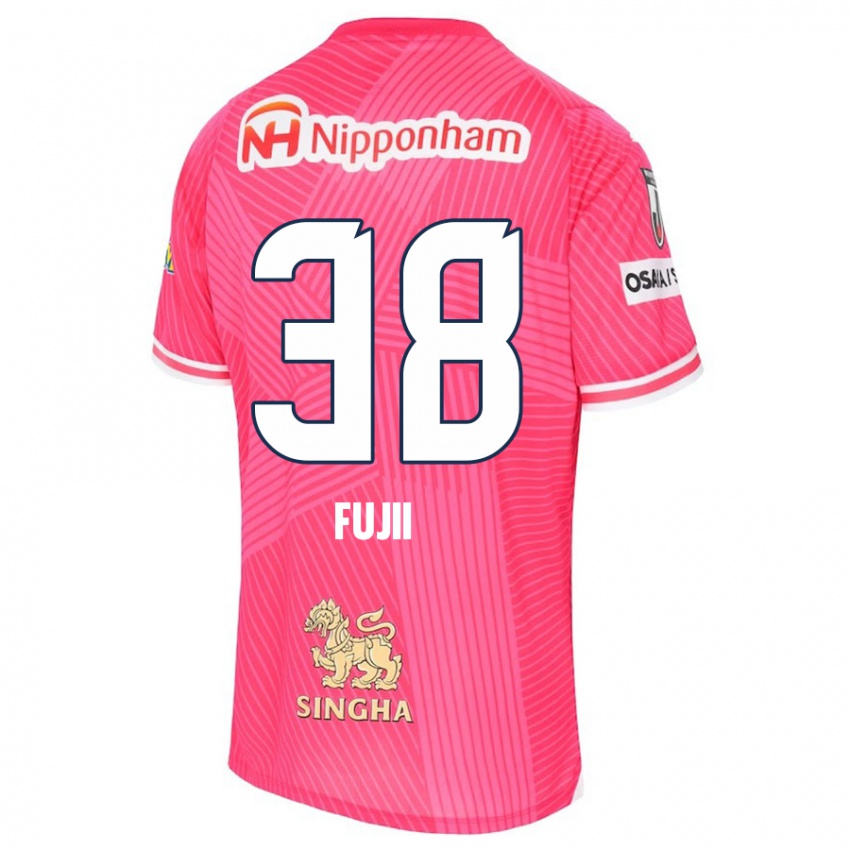 Homem Camisola Ryuya Fujii #38 Rosa Branco Principal 2024/25 Camisa Brasil