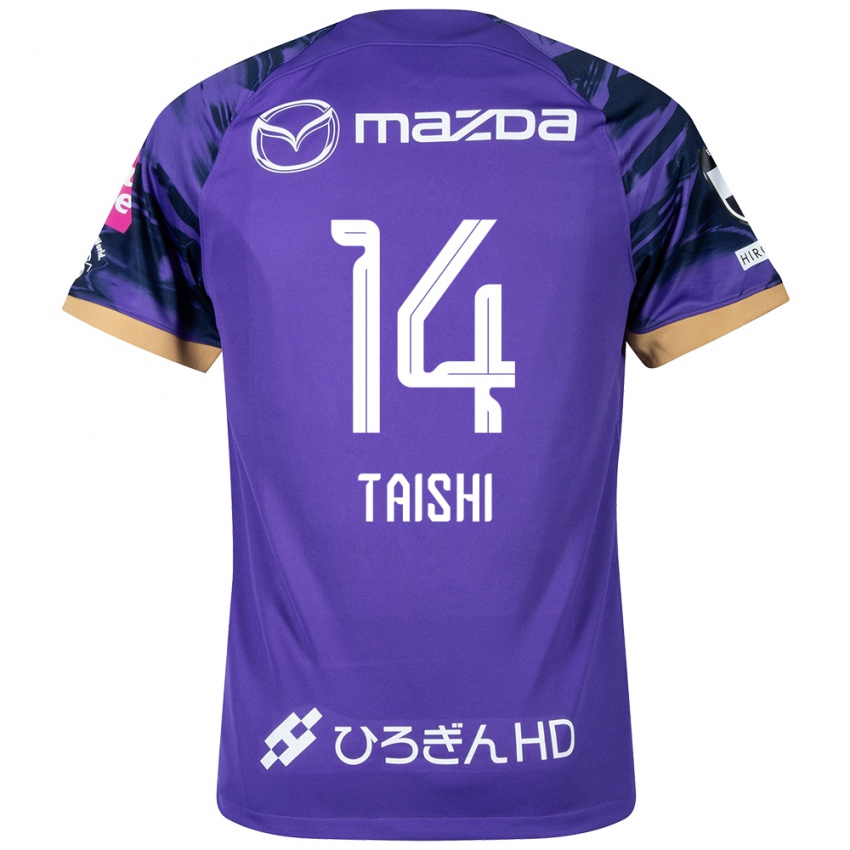 Homem Camisola Taishi Matsumoto #14 Roxo Branco Principal 2024/25 Camisa Brasil