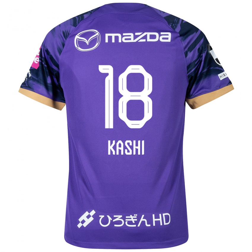 Homem Camisola Yoshifumi Kashiwa #18 Roxo Branco Principal 2024/25 Camisa Brasil