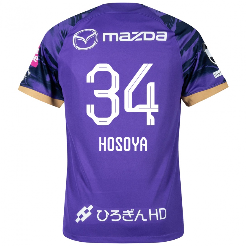 Homem Camisola Kohei Hosoya #34 Roxo Branco Principal 2024/25 Camisa Brasil