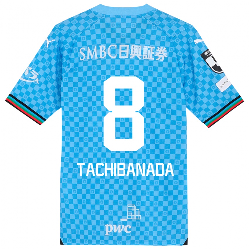 Homem Camisola Kento Tachibanada #8 Azul Azul Principal 2024/25 Camisa Brasil