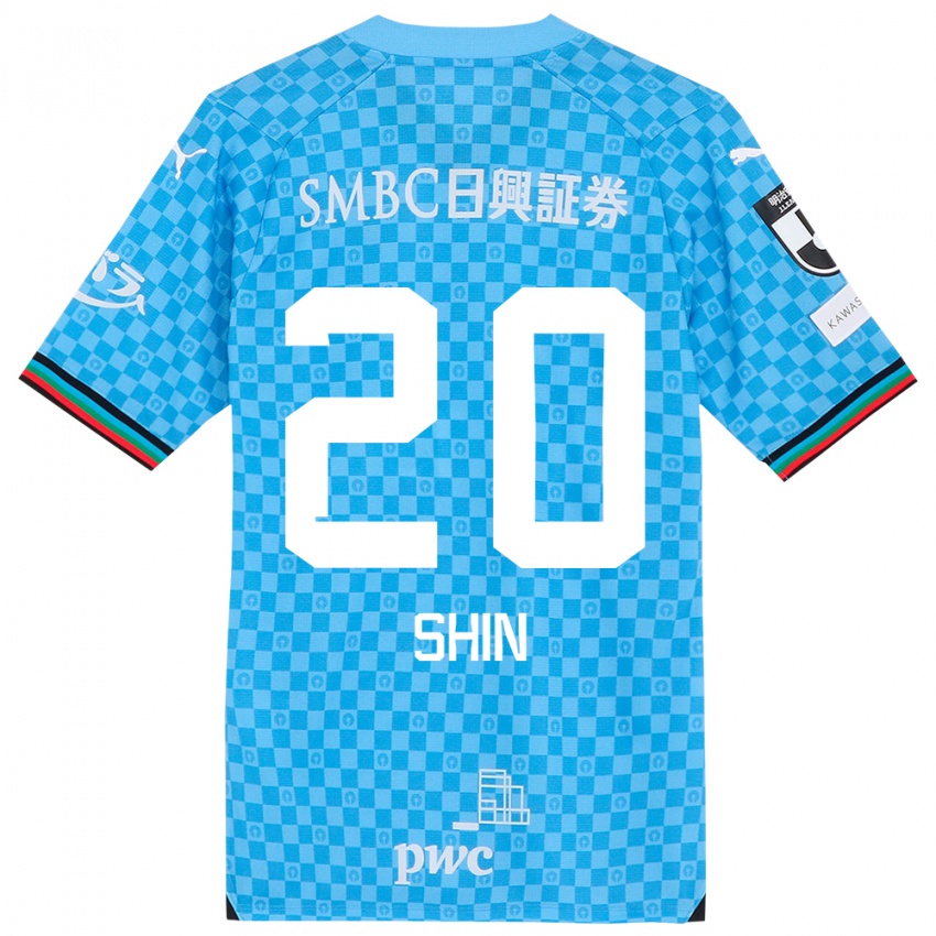 Homem Camisola Shin Yamada #20 Azul Azul Principal 2024/25 Camisa Brasil