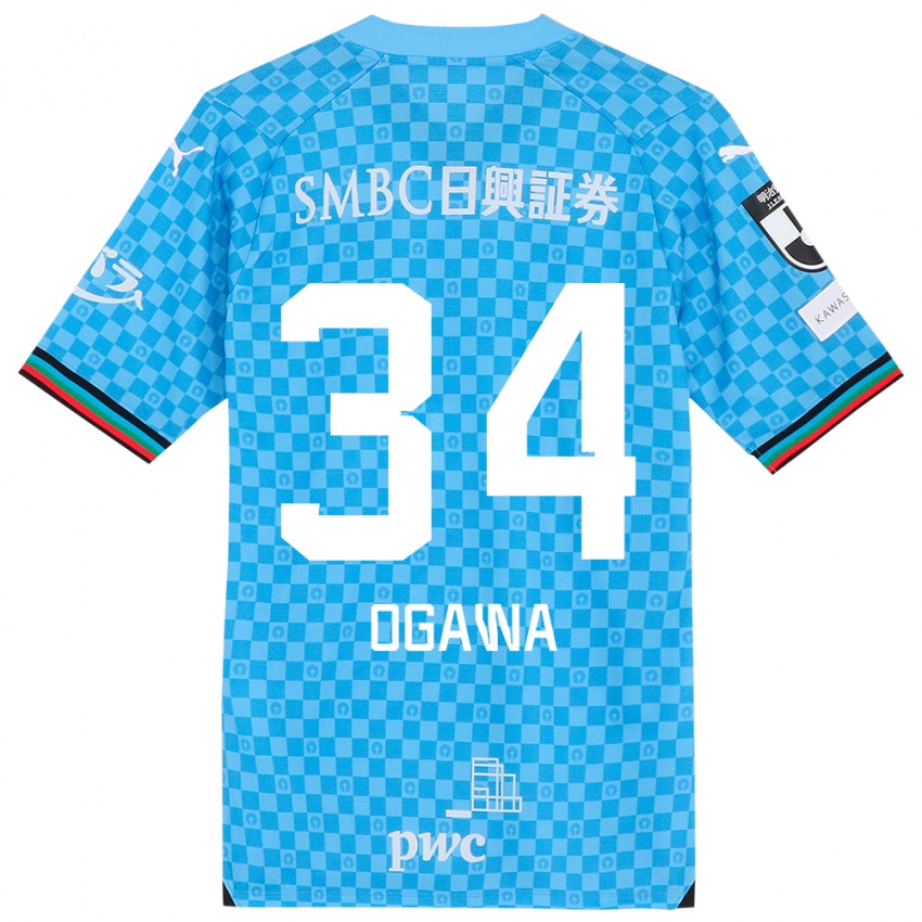 Homem Camisola Hiroto Ogawa #34 Azul Azul Principal 2024/25 Camisa Brasil