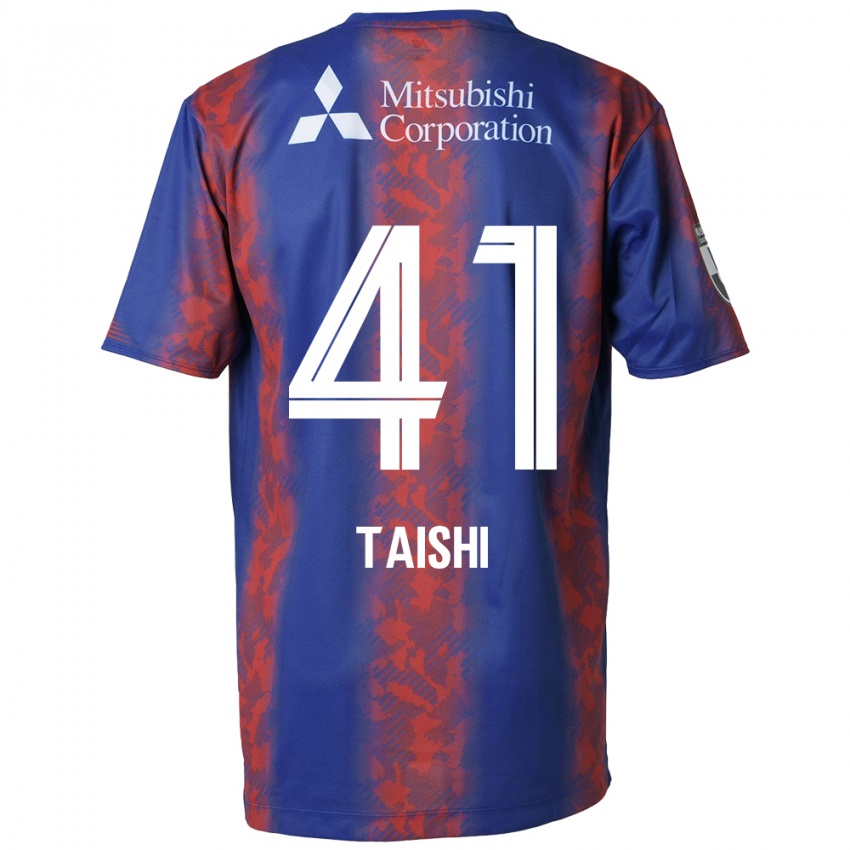 Homem Camisola Taishi Brandon Nozawa #41 Azul Vermelho Principal 2024/25 Camisa Brasil