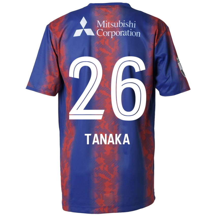 Homem Camisola Haruto Tanaka #26 Azul Vermelho Principal 2024/25 Camisa Brasil