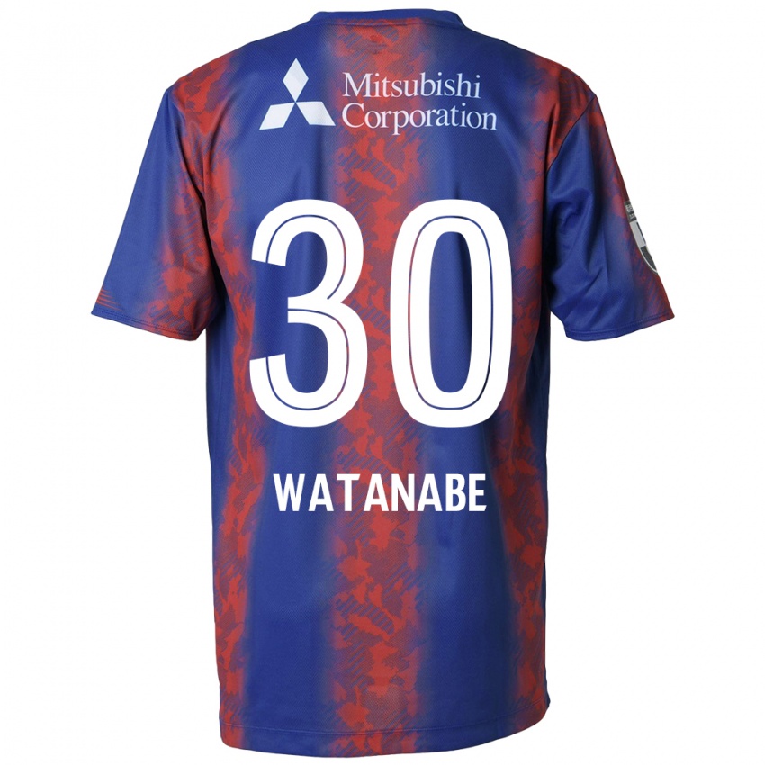 Homem Camisola Matthew Watanabe #30 Azul Vermelho Principal 2024/25 Camisa Brasil