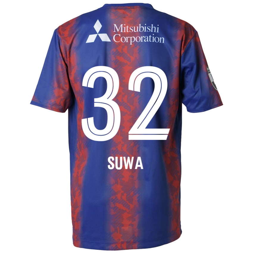 Homem Camisola Keita Suwa #32 Azul Vermelho Principal 2024/25 Camisa Brasil