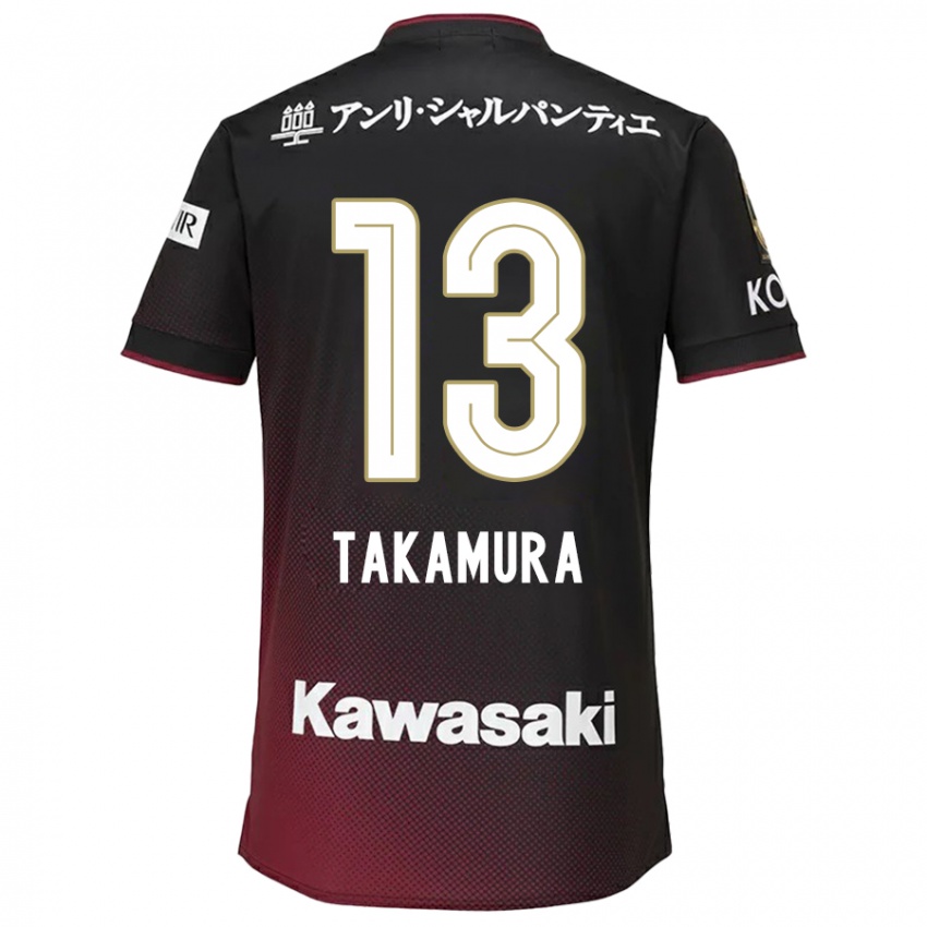 Homem Camisola Tokiya Takamura #13 Preto Vermelho Principal 2024/25 Camisa Brasil