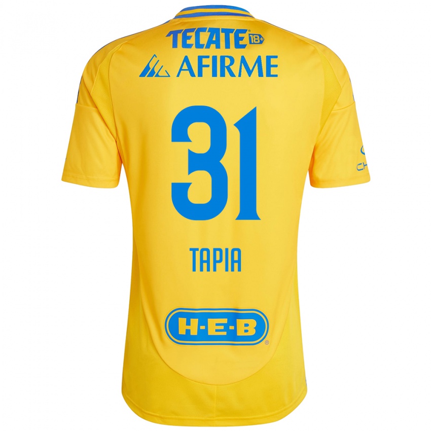 Homem Camisola Fernando Tapia #31 Ouro Amarelo Principal 2024/25 Camisa Brasil