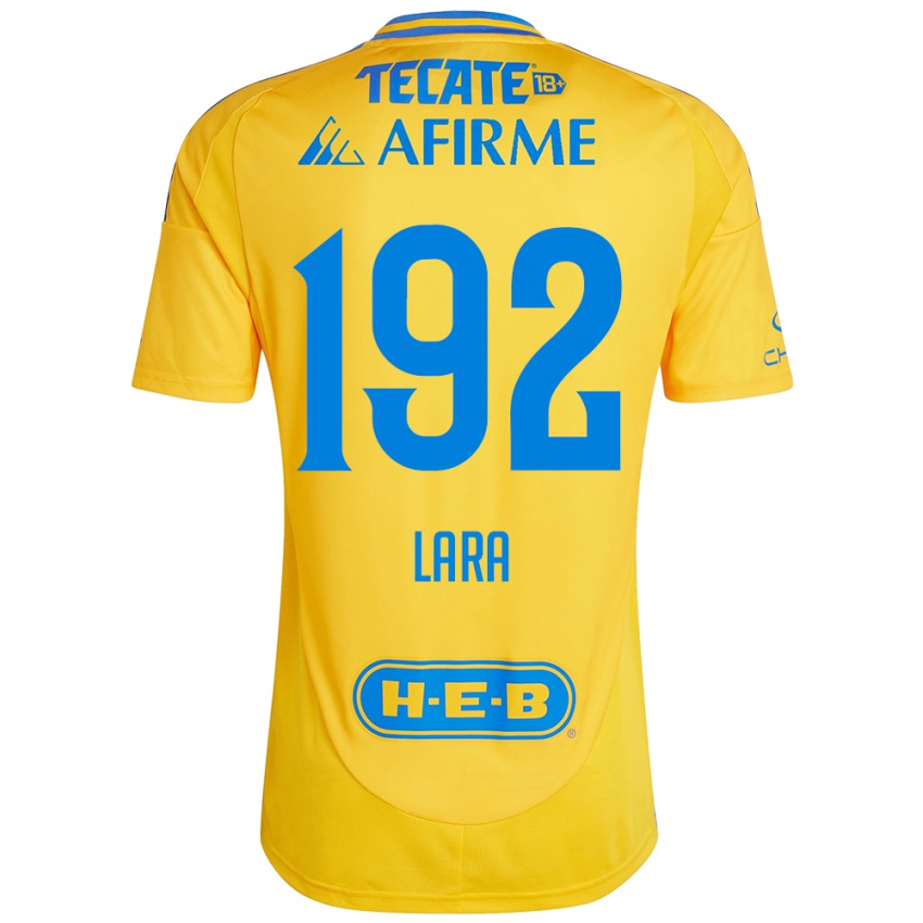 Homem Camisola Miguel Lara #192 Ouro Amarelo Principal 2024/25 Camisa Brasil