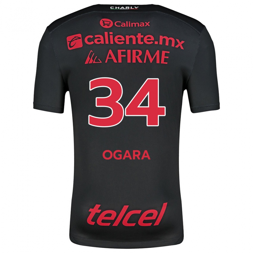 Homem Camisola Gerson Ogara #34 Preto Vermelho Principal 2024/25 Camisa Brasil