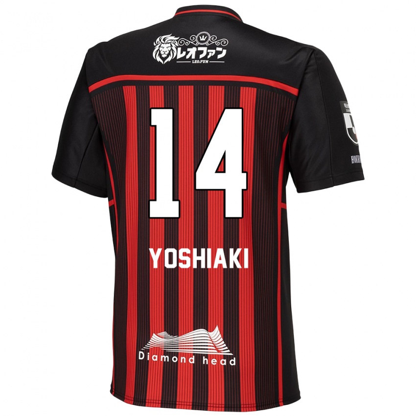 Homem Camisola Yoshiaki Komai #14 Vermelho Preto Principal 2024/25 Camisa Brasil