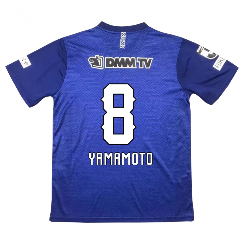 Homem Camisola Shunsuke Yamamoto #8 Azul Escuro Principal 2024/25 Camisa Brasil