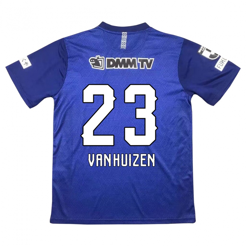 Homem Camisola Haruki Christopher Van Huizen #23 Azul Escuro Principal 2024/25 Camisa Brasil