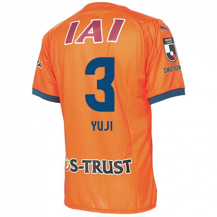 Homem Camisola Yuji Takahashi #3 Laranja Azul Principal 2024/25 Camisa Brasil