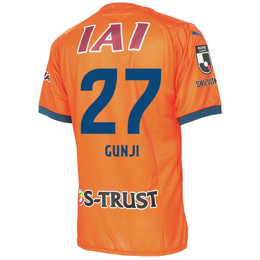 Homem Camisola Riku Gunji #27 Laranja Azul Principal 2024/25 Camisa Brasil