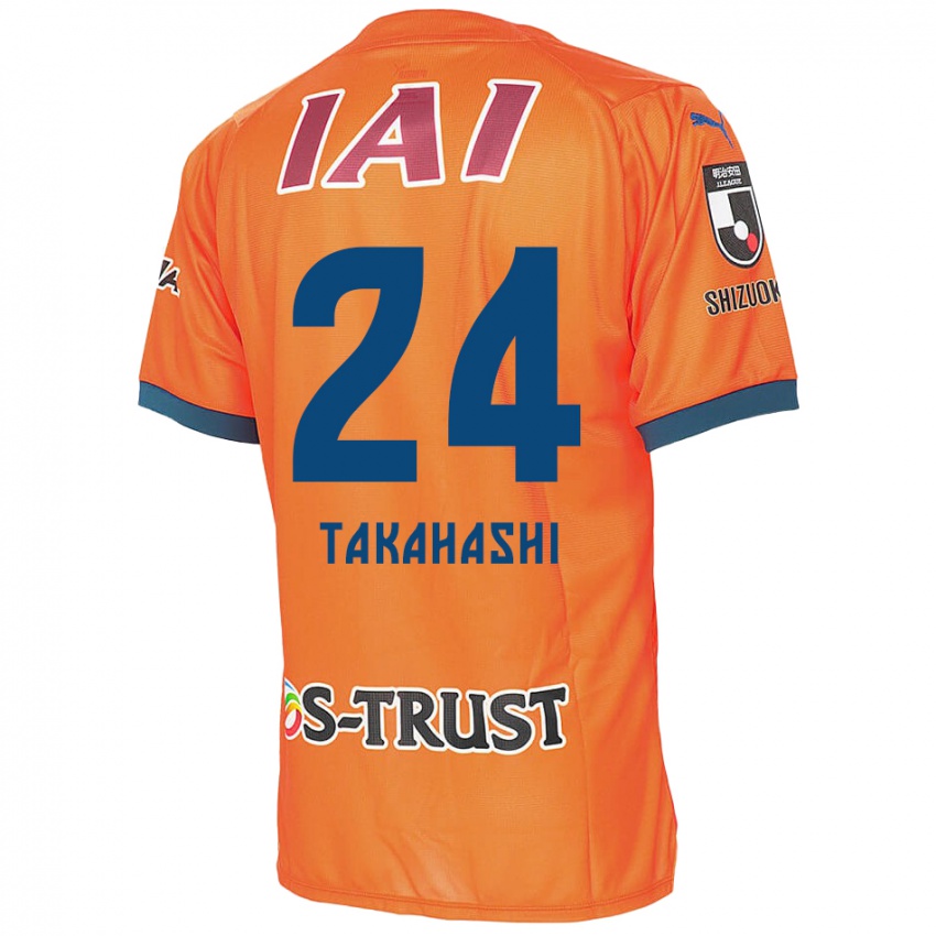 Homem Camisola Yuzuki Takahashi #24 Laranja Azul Principal 2024/25 Camisa Brasil