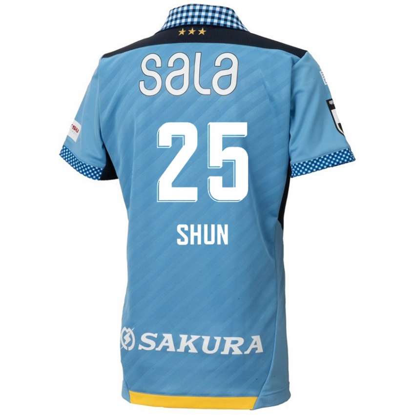 Homem Camisola Shun Nakamura #25 Azul Preto Principal 2024/25 Camisa Brasil