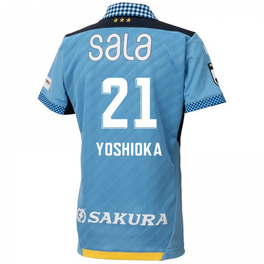 Homem Camisola Kanta Yoshioka #21 Azul Preto Principal 2024/25 Camisa Brasil