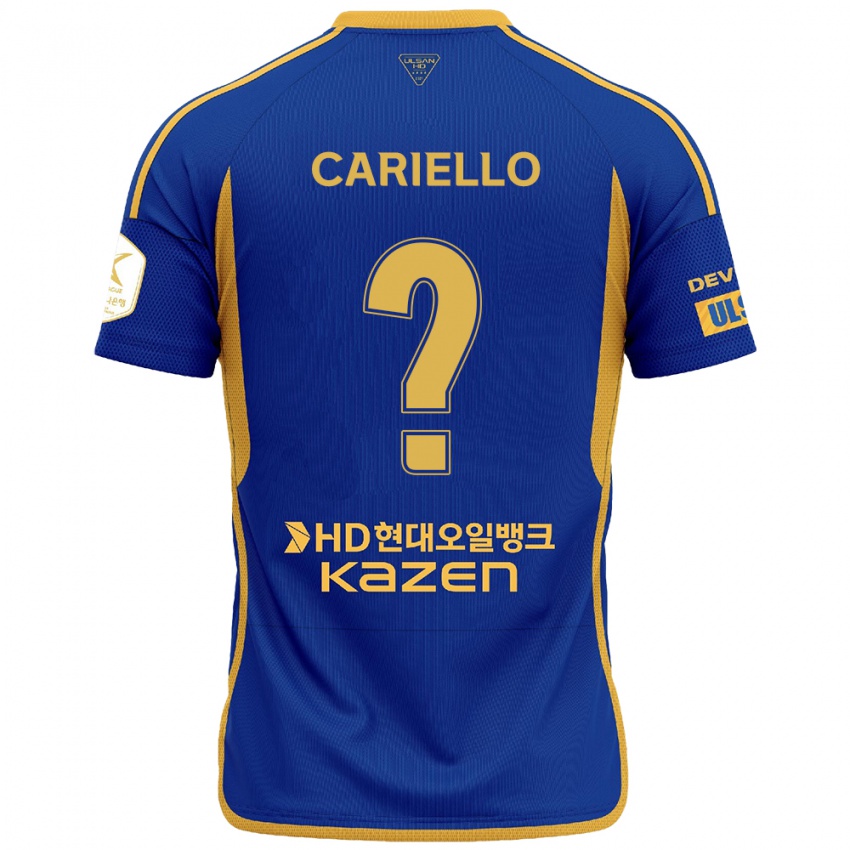 Homem Camisola Yago Cariello #0 Azul Amarelo Principal 2024/25 Camisa Brasil