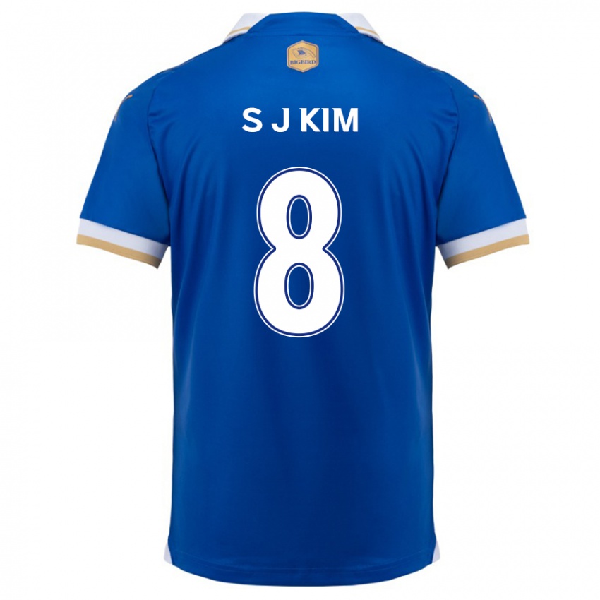 Homem Camisola Ji-Sung Kim #8 Branco Azulado Principal 2024/25 Camisa Brasil