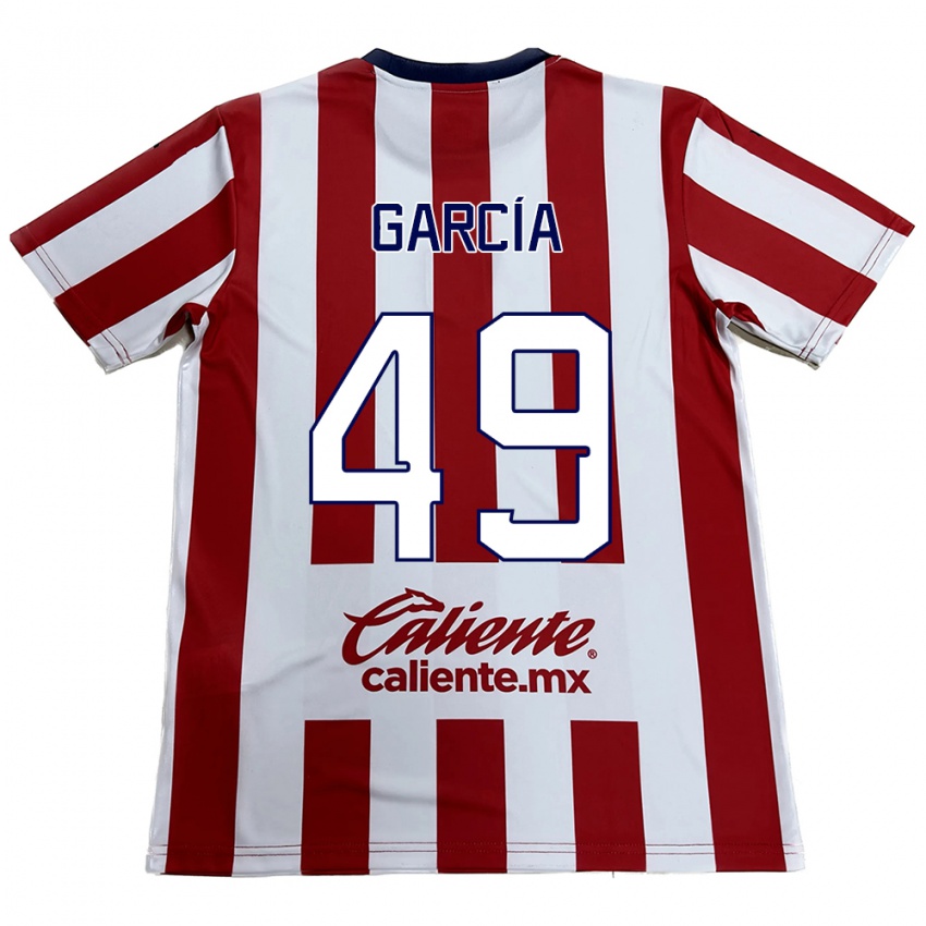 Homem Camisola Gilberto García #49 Vermelho Branco Principal 2024/25 Camisa Brasil