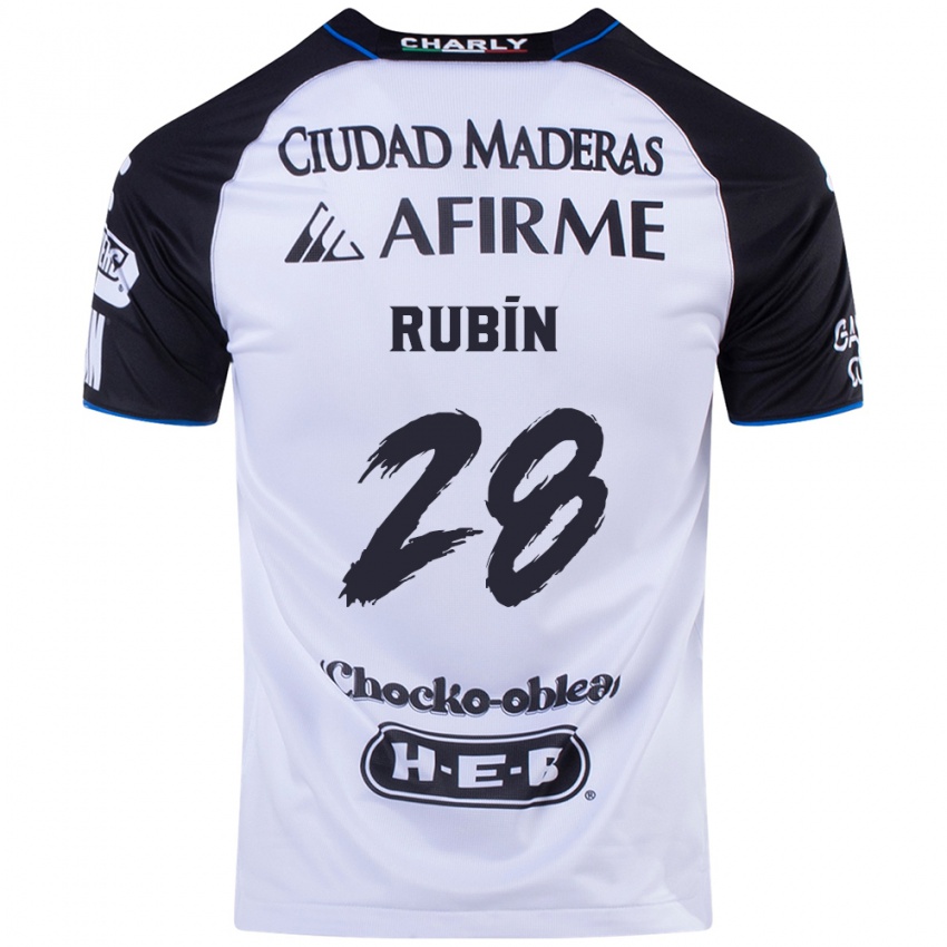 Homem Camisola Rubio Rubín #28 Preto Azul Principal 2024/25 Camisa Brasil