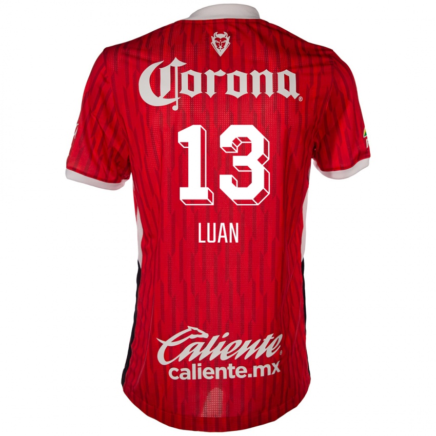 Homem Camisola Luan #13 Vermelho Branco Principal 2024/25 Camisa Brasil