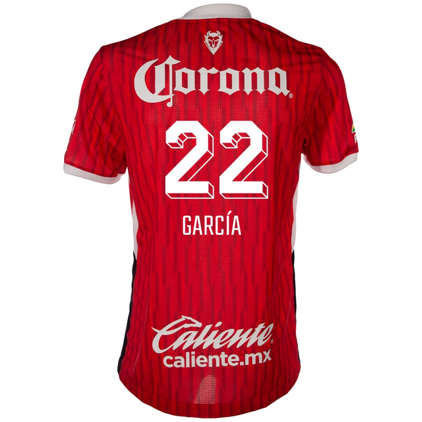 Homem Camisola Luis García #22 Vermelho Branco Principal 2024/25 Camisa Brasil