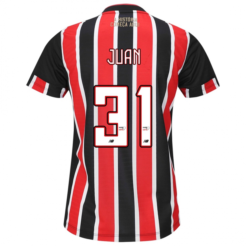 Homem Camisola Juan #31 Preto Vermelho Branco Alternativa 2024/25 Camisa Brasil