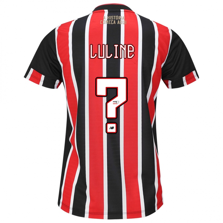 Homem Camisola Jonathan Luline #0 Preto Vermelho Branco Alternativa 2024/25 Camisa Brasil